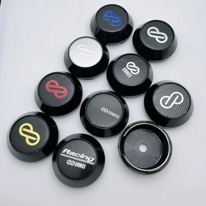 4pcs 60mm 64mm 65mm 68mm 69mm  Car Wheel Center Caps With Enkei Logo Emblem Car Accessories for Wheel Hubcaps Hub Cover High Cap