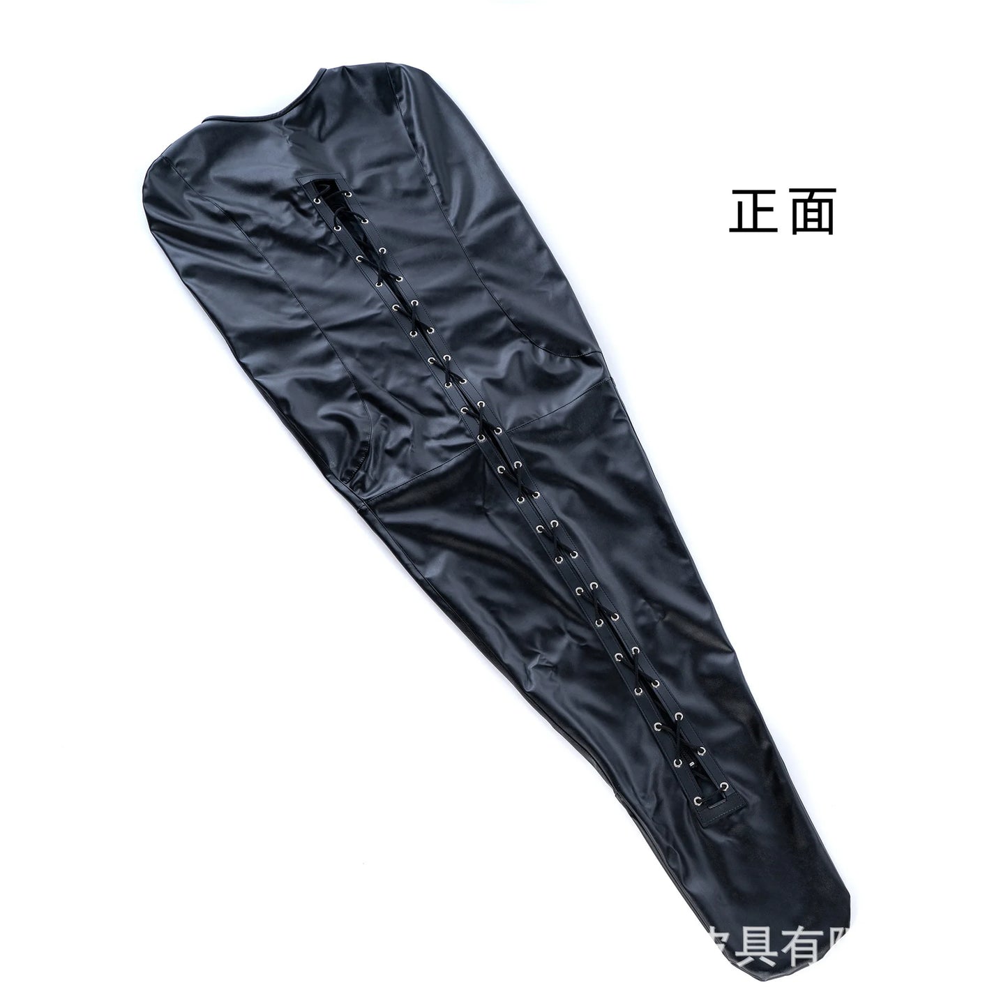 Mummy Restraint Leather Bag with Armbinder Straitjacket for Bdsm Slave Bondage Mermaid Cosplay Sex Binding Fetish Erotic Costume
