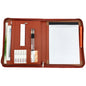 Leather Folder Zippered Closure Portfolio for Business IPad/Table and Card Interview Resume Binder