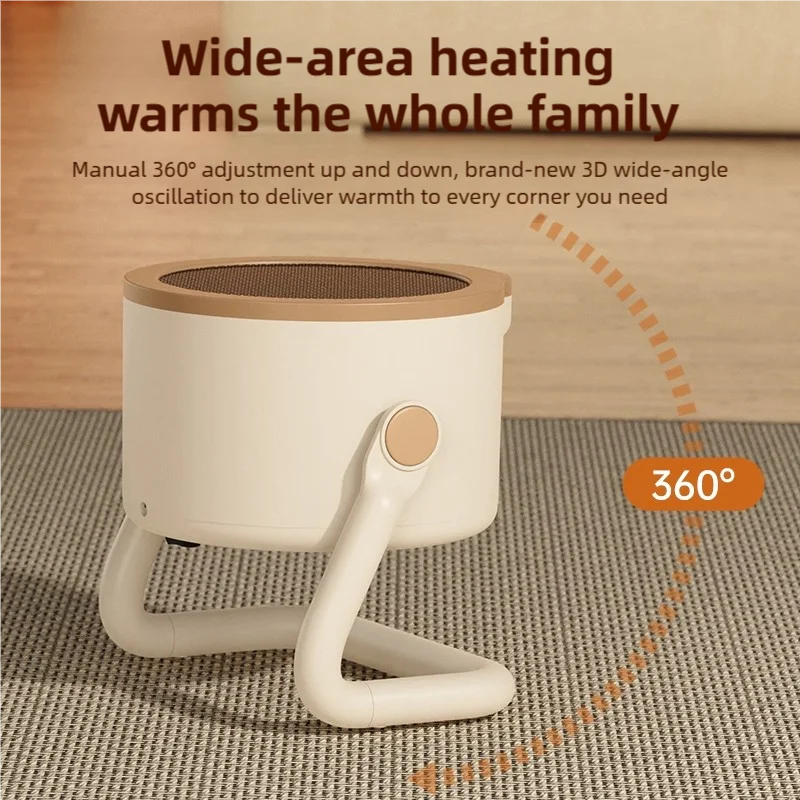 Portable desktop electric heater suitable for home and office use Mini fan heater suitable for desktop use and foot warmer
