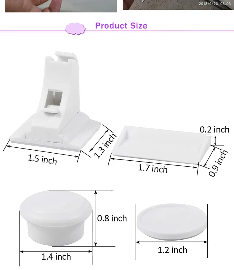 Magnetic Child Safety Lock Limiter Children Protection Baby Safety Lock Invisible Lock Kids Security Drawer Latch Cabinet Door