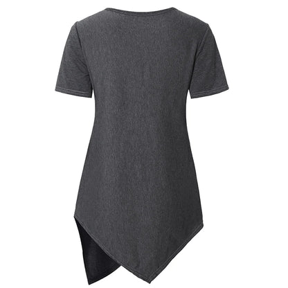 Women Blouse Maternity Casual Soft  Nursing Tops T-shirt Summer Short Sleeve Pregnant Clothes Nursing Breastfeeding