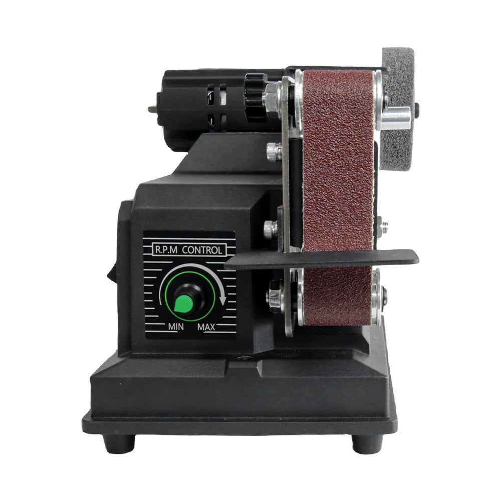 Allsome 180W Electric Sander,Mini Belt Sander with 10pcs 533*30mm Sanding Belts Compatible with Makita 18V battery and AC 220V