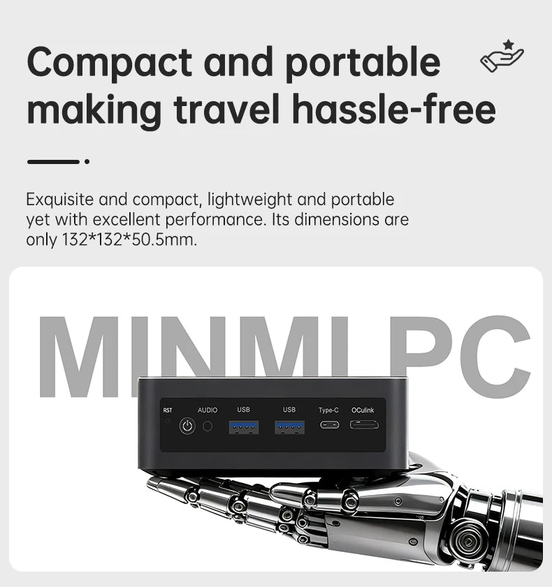 Topton Gaming AI Mini PC OCulink AMD Ryzen AI 9 HX 470 370 365 USB4 2x2.5G LAN 2xNVMe Windows 11 Metal Mini Computer OpenClaw