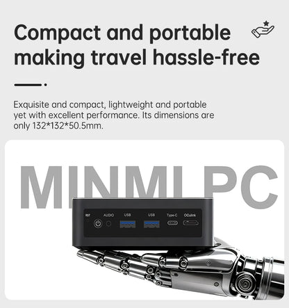 Topton Gaming Mini PC Oculink AMD Ryzen AI 9 HX 370 R7 8845HS USB4.0 2x2.5G LAN 2xPCIe4.0 NUC Mini Computer Windows 11 WiFi6
