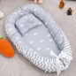 85x50cm Baby Nest Baby Crib Infant Cradle Cotton Cot Newborn Nursery Bassinet with Pillow Infant Toddler Lounger