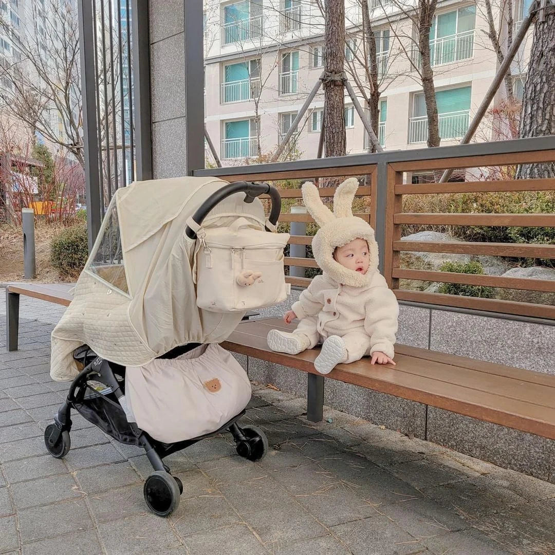 Reusable Washable Baby Milk Bottle Diapers Pouch Outdoor Travel Stroller Hanging Storage Organizer Nappy Storage Bag