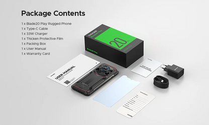 Global Version DOOGEE Blade20 Play 5G Rugged Phone 6.6'' Gemini Al 125dB Speaker 10300mAh Battery NFC Android 15 Mobile Phone
