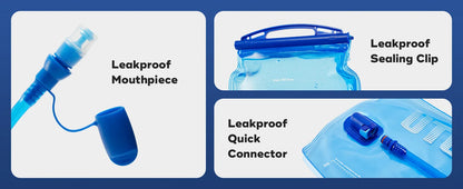 UTOBEST 1L/1.5L/2L/3L Hydration Bladder Water Reservoir Water Bag BPA Free for Running Cycling Hiking