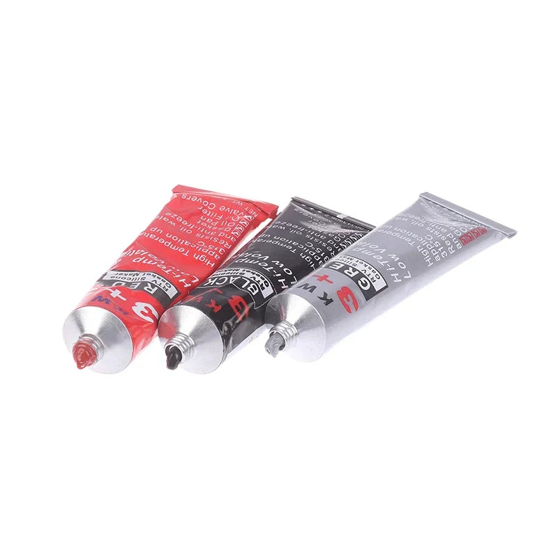1pc Car Sealant RTV Silicone Gasket Maker 3 3 Black Hi-Temp Sealant Oil Resistant for Engines Automotive Sealant