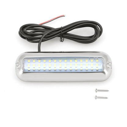12V LED Boat Transom Light Underwater Pontoon Marine Ship Boat Accessories Light Stainless Steel Waterproof Marine Light IP68