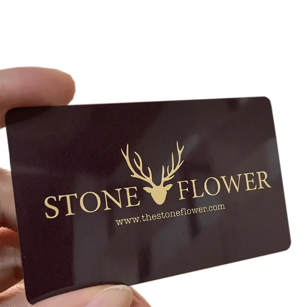 Custom PVC Business ID Card Own Design Logo Name Plastic Waterproof Double Side Glossy Matte Thank You 0.38mm 85.5*54mm 200pcs