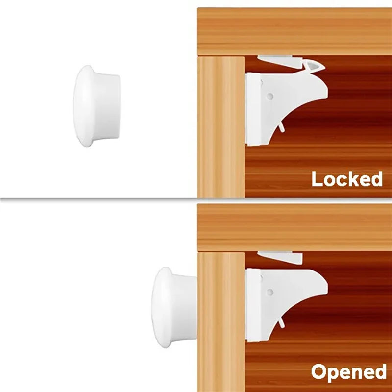 No Drills, No Tools Required - Our Magnetic Child Safety Locks are Easy to Install and Perfect for Cabinets and Drawers