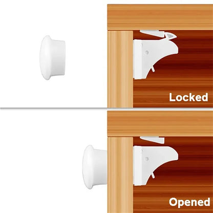 No Drills, No Tools Required - Our Magnetic Child Safety Locks are Easy to Install and Perfect for Cabinets and Drawers