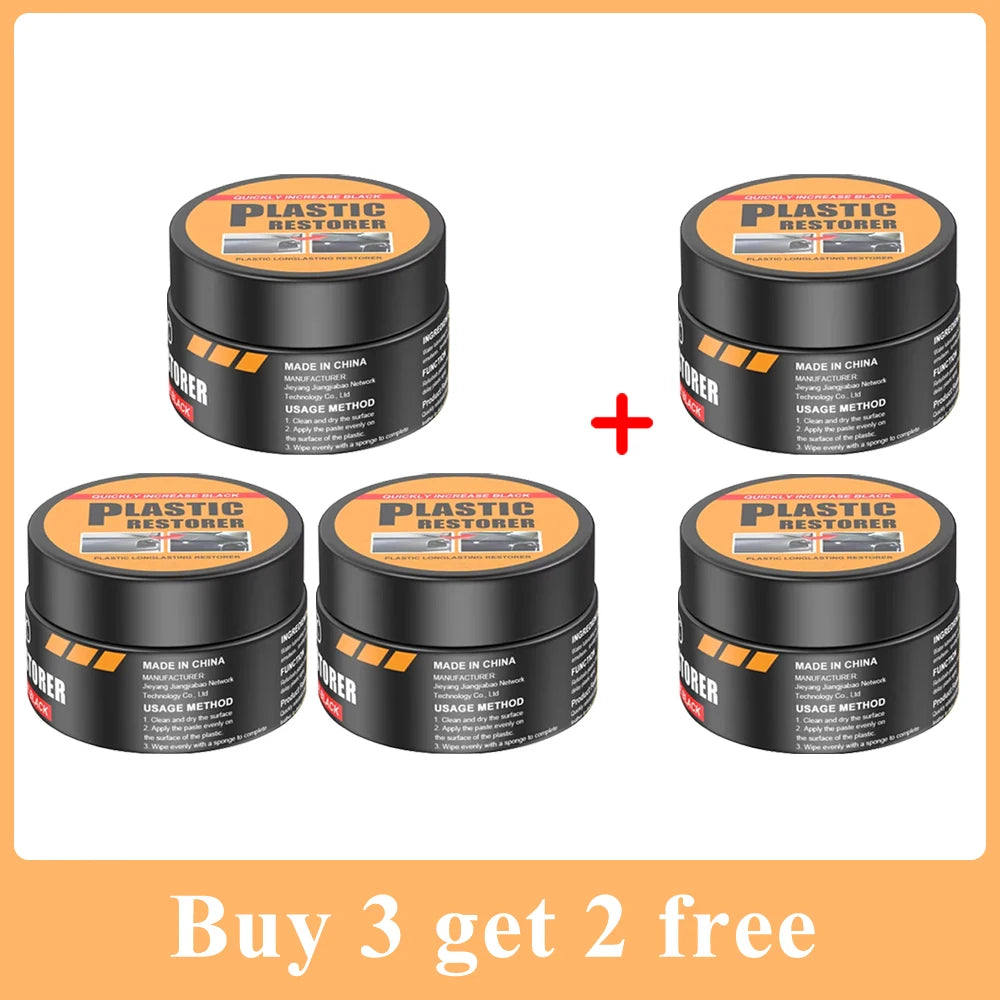 Car Plastic Restorer Back To Black Gloss Auto Interior Leather & Panel Renewal Wax Coating Agent Auto Polish And Repair Coating