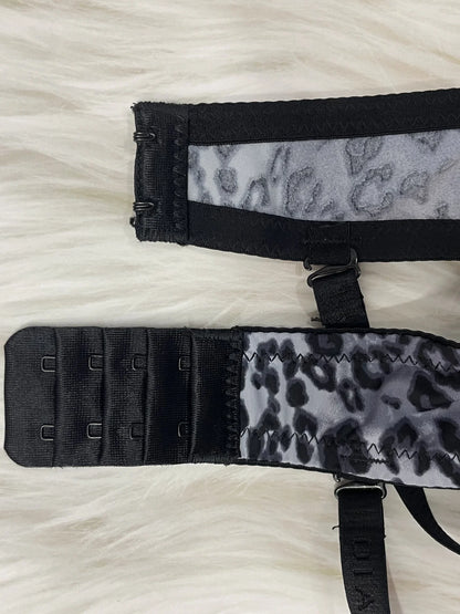 Diana Rose Leopard print Push Up Bra For Women With steel ring B Cup Bra Lady's Underwear High Quality