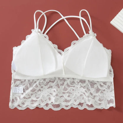 Women's Lace Non-wire Bra And Panties Set Transparent Low Rise Briefs Ultra-thin Comfort Underwear Female Bralette Lingerie Set