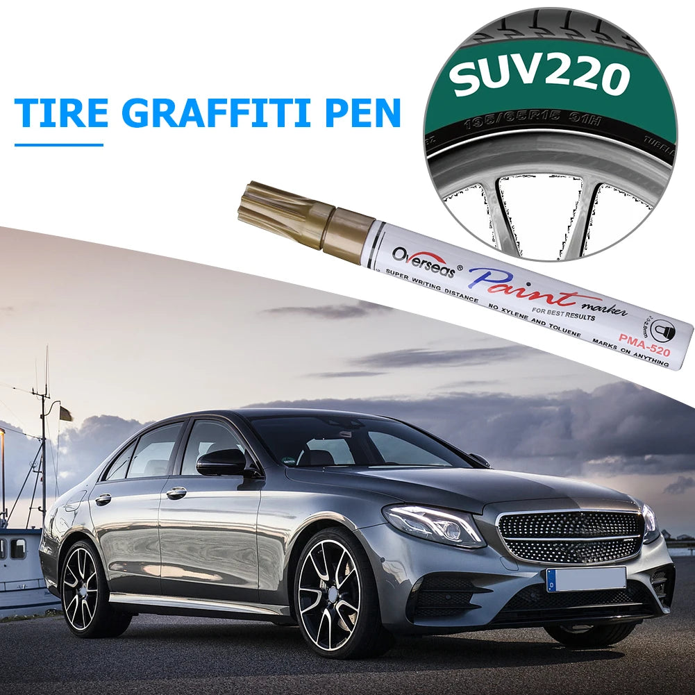 Car Scratch Repair PenWaterproof Auto Touch Up Paint Pen Fill Remover Vehicle Tyre Paint Marker Clear for Car Styling Fix Care