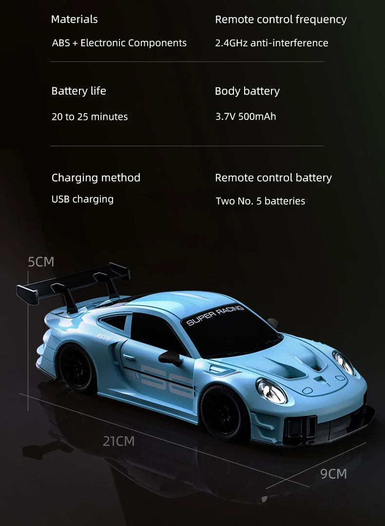 4WD RC Car Remote Control Cars 2.4G Radio High Speed Drift Racing High Speed Truck RTR Vehicle Toy Gift for Kids Children