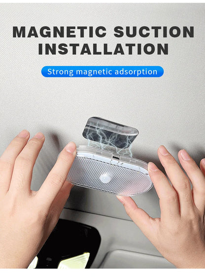 Motion Sensor Led Light 650mAH USB Rechargeable Automatic Induction Sensing Light Wireless Foot Lamp for Car Trunk Door