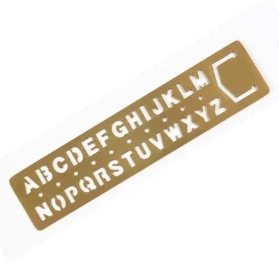Vintage Brass Metal Multifunctional Bookmark Stencil Ruler DIY Tool Travelers Notebook Diary Planner Accessories Stationery