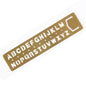 Vintage Brass Metal Multifunctional Bookmark Stencil Ruler DIY Tool Travelers Notebook Diary Planner Accessories Stationery