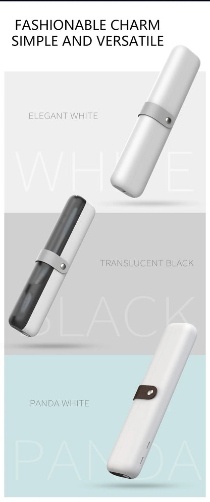 HOMEFISH Rechargeable Mini UV light toothbrush sanitizer sterilizer case for for Traveling