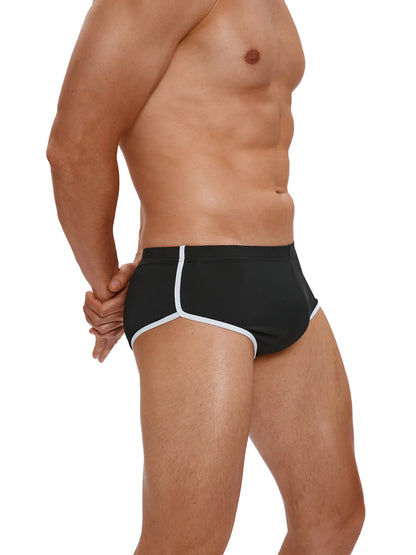 Sexy Running Elastic Sport Shorts Men's Summer Shorts Hot Pants Bar Nine Points Slim Fit Cotton Milk Silk Men's Fashion