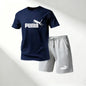 Hot Sale 2026 Men's T-Shirts Sets O-Neck Short Sleeve+Sports Shorts Quick Dry Casual Street Fashion Home Outdoor Running 2 Piece