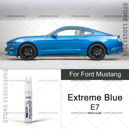 For Ford Mustang White Black Red Orange Blue Yellow Gray Car Paint Repair Pen Touch Up Scratch Remover DIY Auto Accessories