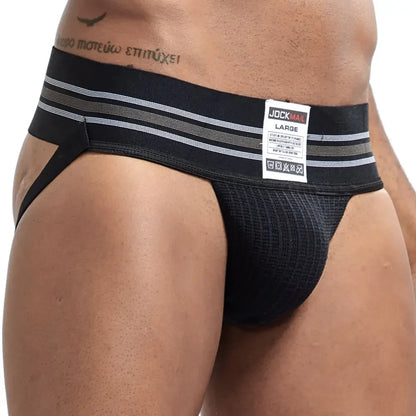 JOCKMAIL Men's Underwear Men Sexy Briefs Jockstrap Pouch Cuecas Man Cotton Panties Thongs Mesh Underpants Gay Slip Homme Srting