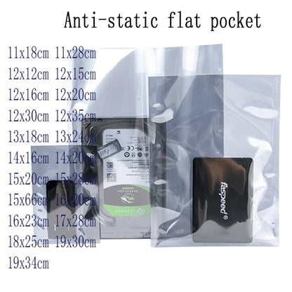 ESD Bag with Top Open Anti Static Shielding Package for Storage Electronic Components PCB Board Protection USB Pouches