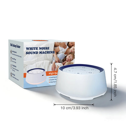 Portable Baby White Noise Machine with Night Light Soothing Sounds Timer Rechargeable Sleep Helper for Kids Adults Easter Gifts