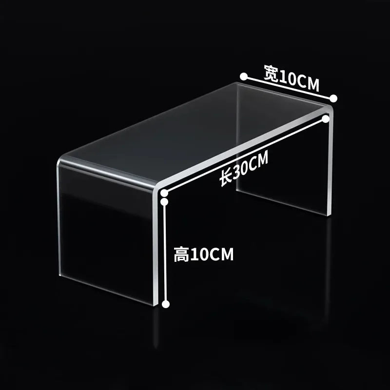 5mm Thick Acrylic Clear Storage Rack Desktop Display Cosmetics Storage Table Elevated Partition Board Toy Perfume Storage Rack