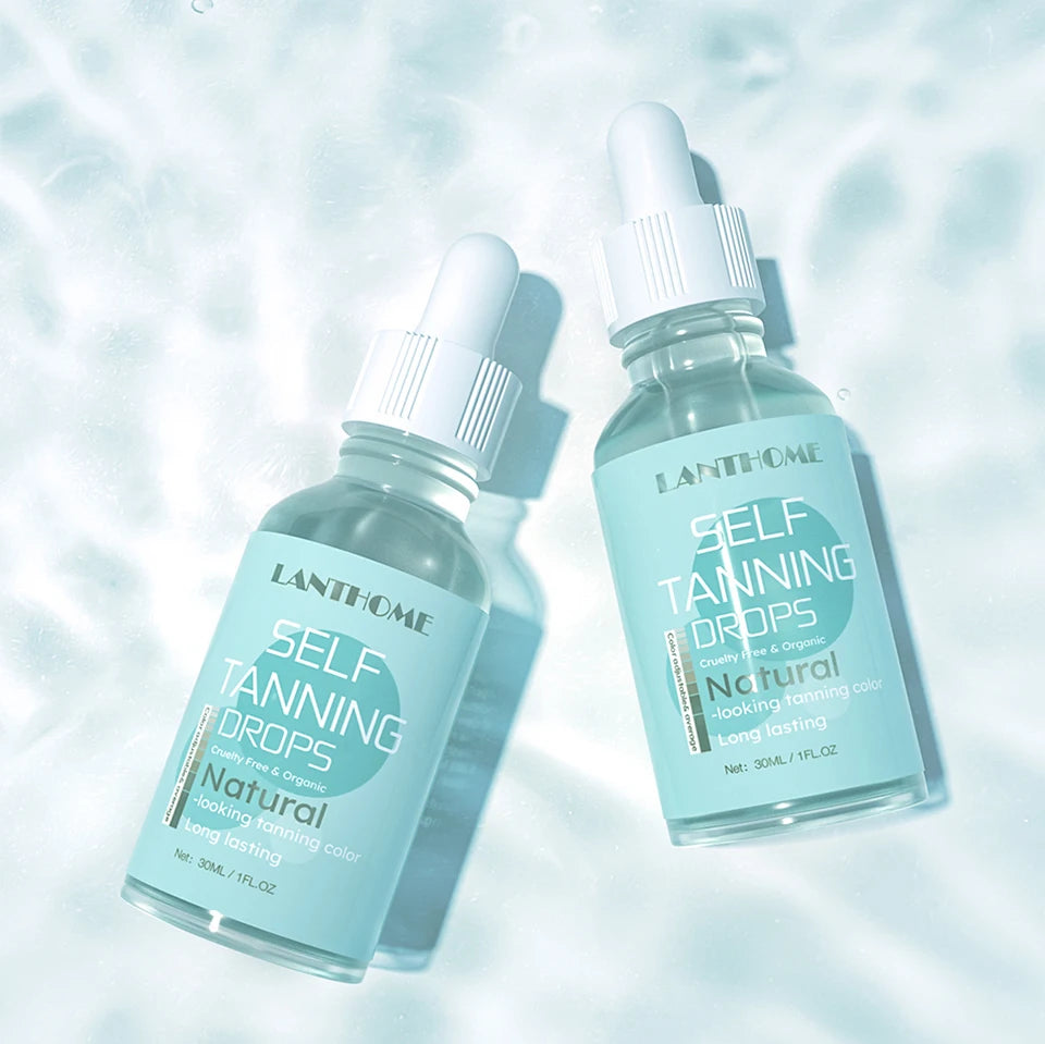 30ml Self -Tanning Drops Body Self Tanner Sunless Tanning Lotion for Natural-Looking Tanner For Body Skin Care