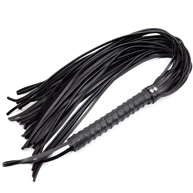Genuine Leather Horse Whip, Flogger, Jump Bat | 68cm Long Dressage Training Whip for Equestrians | with Decorative Tassel and No