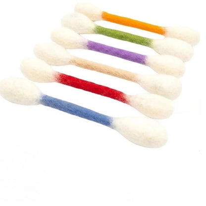 6Pcs Oversized Cotton Swab Cat Toy Anti-Boredom Durable Kitten Chew Toy Soft Texture Lightweight Cat Teething Chew Toy
