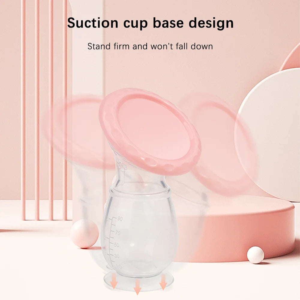 Baby Feeding Manual Breast Pump Partner Breast Collector Automatic Correction Breast Milk Silicone Pumps Maternity Products