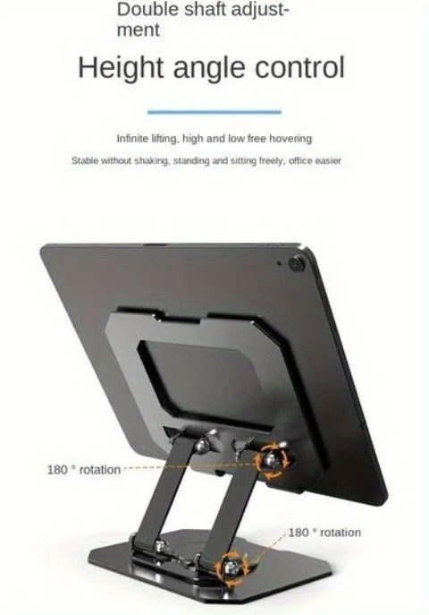 Tablet  360° Rotatable Stand Adjustable Foldable Desktop Stand Holder Compatible For 4.7-12 Inch Ipad Pro/Air/Min Laptop Tablet