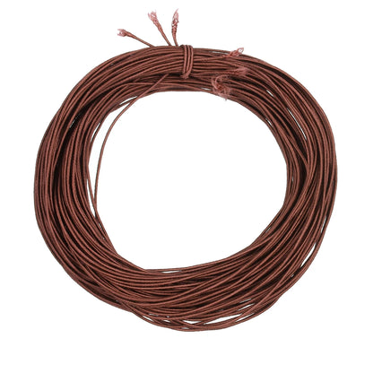 Apx 25 Yards 1mm Fabric Crafting Cords DIY Bracelets Braided Elastic Cord Beading Threads Stretch String for Jewelry Making