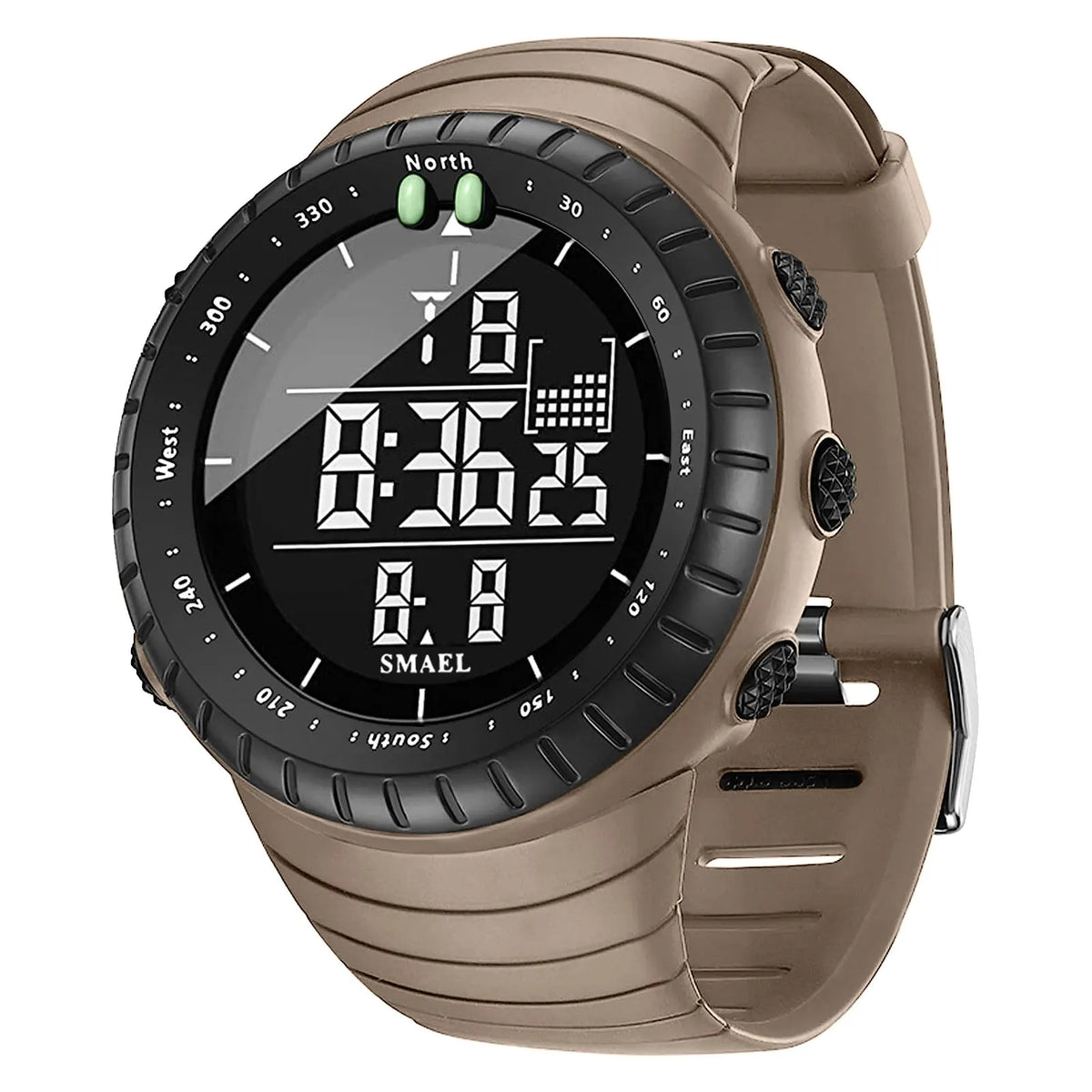 SMAEL Brand Men Electronics Watch Outdoor Sports Waterproof Big Dial Digital LED Alarm Digital-watch 1237 Sport Watch
