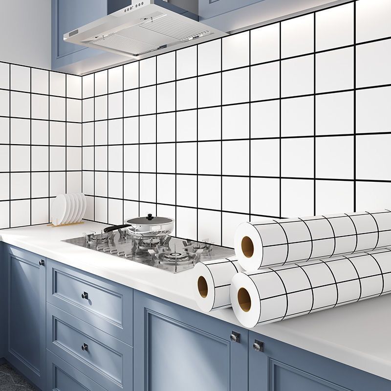 80CM Kitchen Oil-proof Sticker High Temperature Resistance Waterproof Self-adhesive Wall Stickers Wall Decor Kitchen Wallpaper