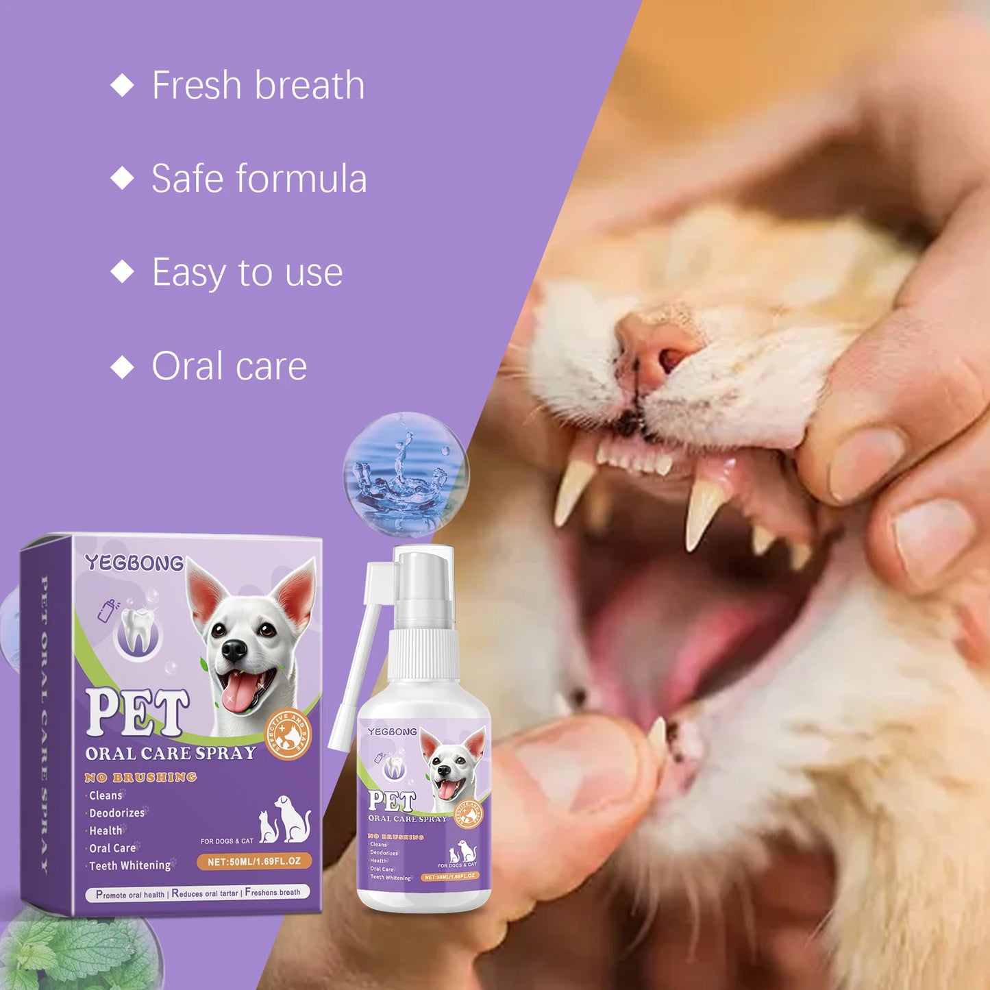 Pet Flea Spray Spray Effectively Removing Fleas Ticks Relieve Skin Itching Natural Ingredients Non Irritating Pet Flea Repellent
