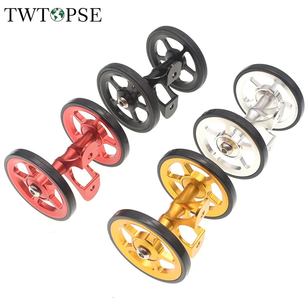 TWTOPSE dviračio lengvoji padanga sparnų ratukas, skirtas Brompton sulankstomam dviračiui, purvasaugio ratas, dvigubas AL7075 CNC A C linija 77g 60mm