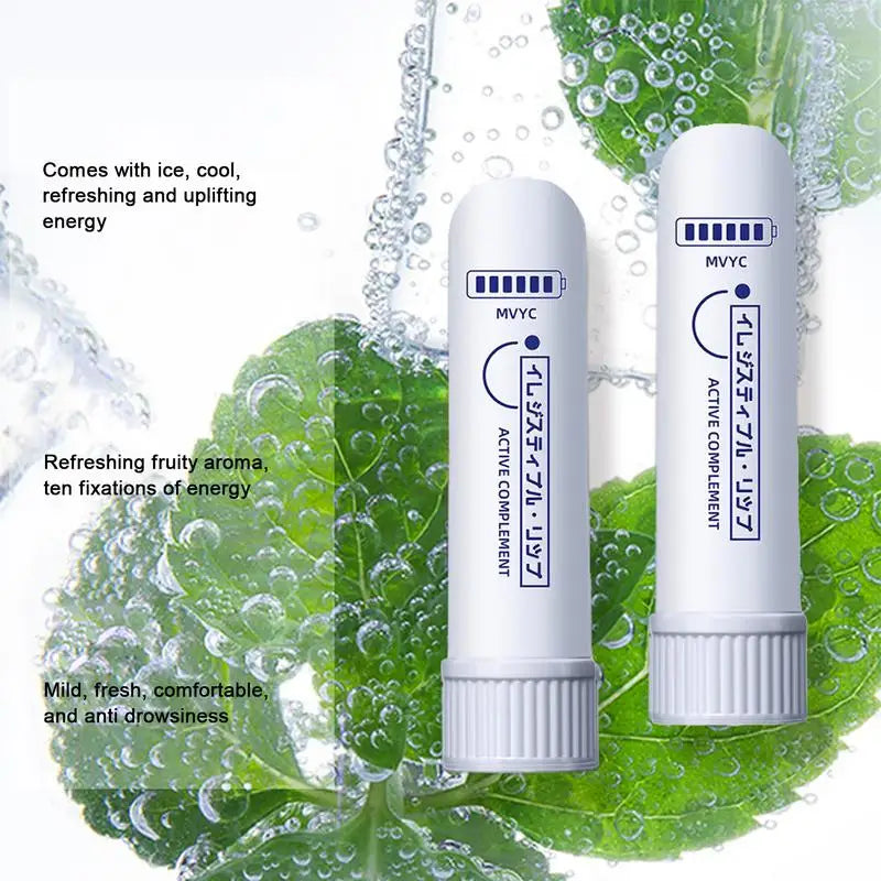 Peppermint Oil Sobering Refreshing Energy Stick Eucalyptus Oil Nasal Inhaler Sober Stick Driving Anti-drowsiness Cool Nasal