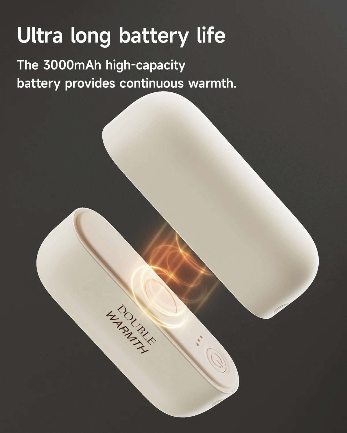 2-in-1 Magnetic Rechargeable Hand Warmers Electric Portable Handwarmers Long Lasting Safe Heating Warmer Pocket Heater