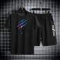Trendy Suits for Men Men's Summer Shorts Set Gym Outfit Student Short Sleeve Tee 2 Piece Set Tracksuits Men Casual Men Clothing