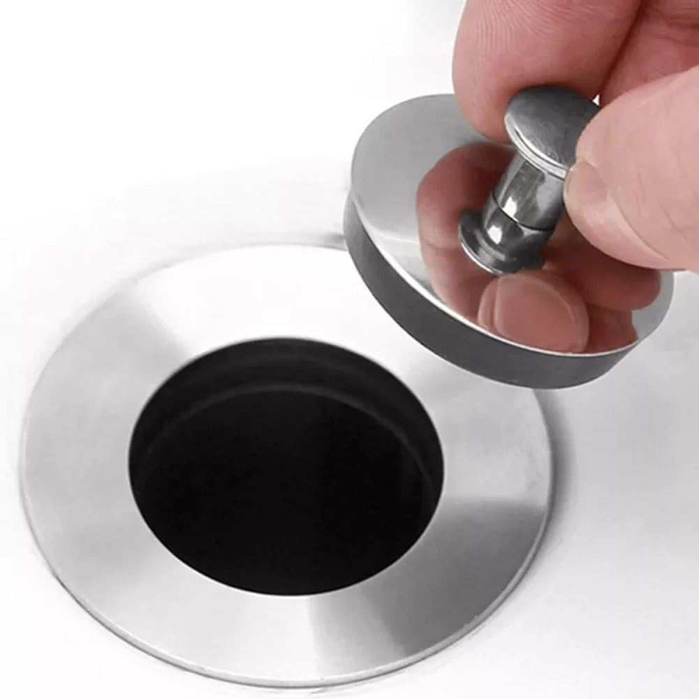 1pcs Universal Bathroom Washbasin Stainless Steel Sink Plug Bathtub Drain Stopper For 33-35mm 43-44mm 54-55mm Sink Plug