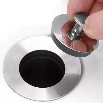 1pcs Universal Bathroom Washbasin Stainless Steel Sink Plug Bathtub Drain Stopper For 33-35mm 43-44mm 54-55mm Sink Plug