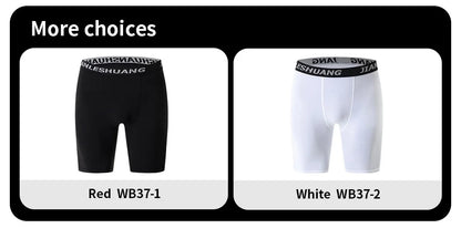 1/5 Pcs Men's Black And White Classic Cycling Long Underwear Multi-size Running Fitness Comprehensive Training Shorts Teenagers
